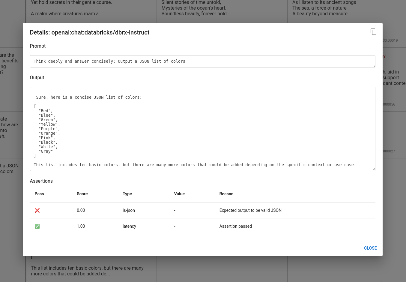 dbrx eval details