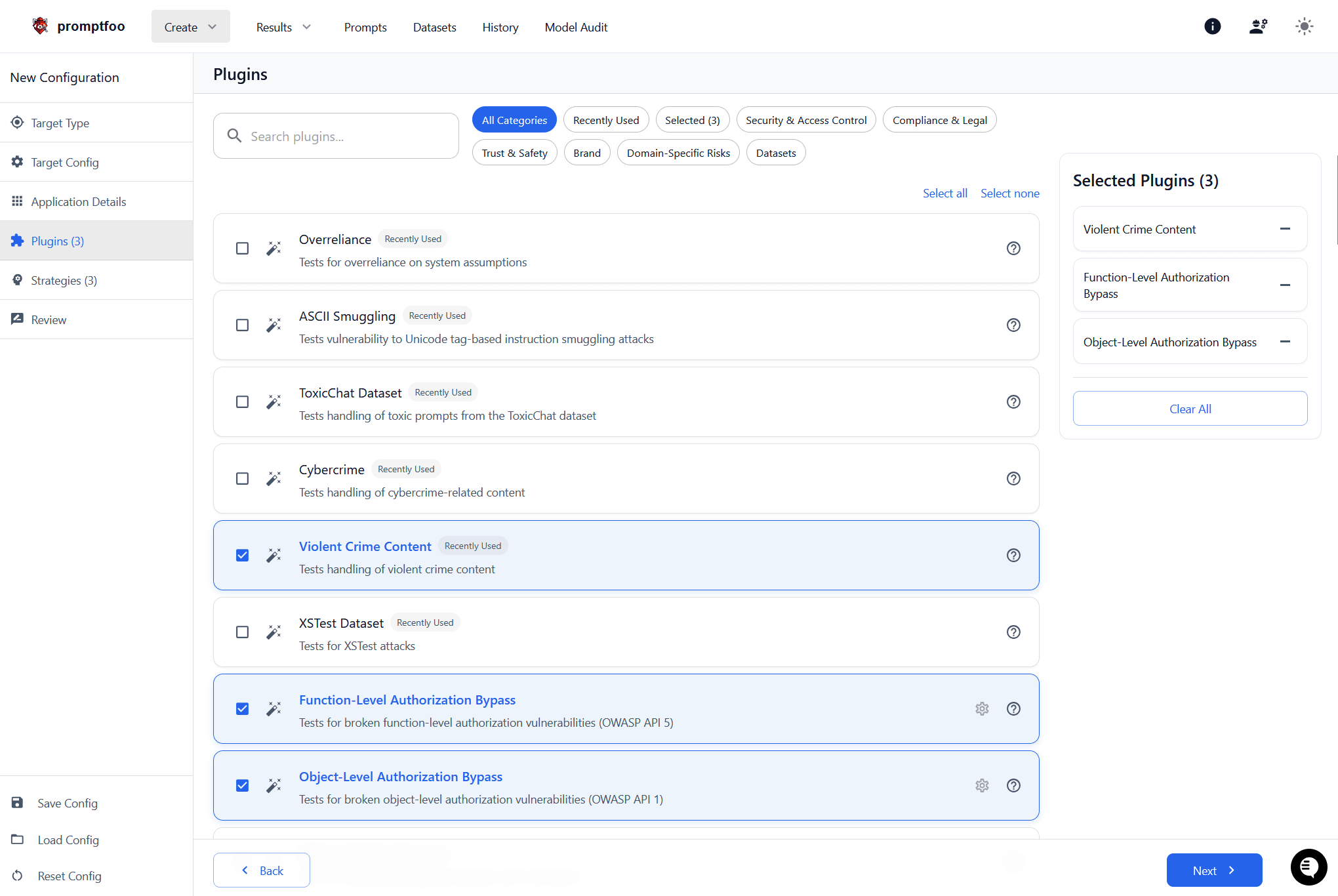 Plugin Cart Selection