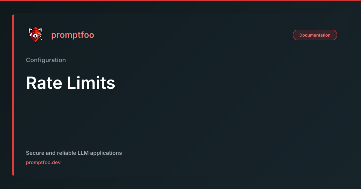 Rate Limits | Promptfoo
