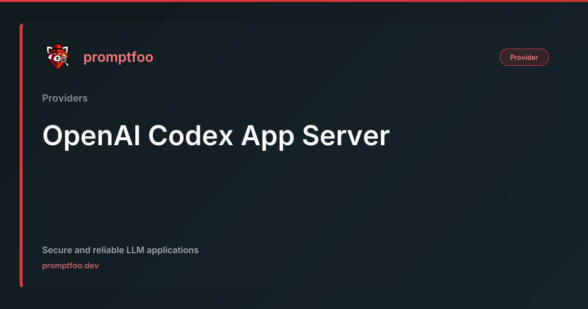 OpenAI Codex App Server | Promptfoo