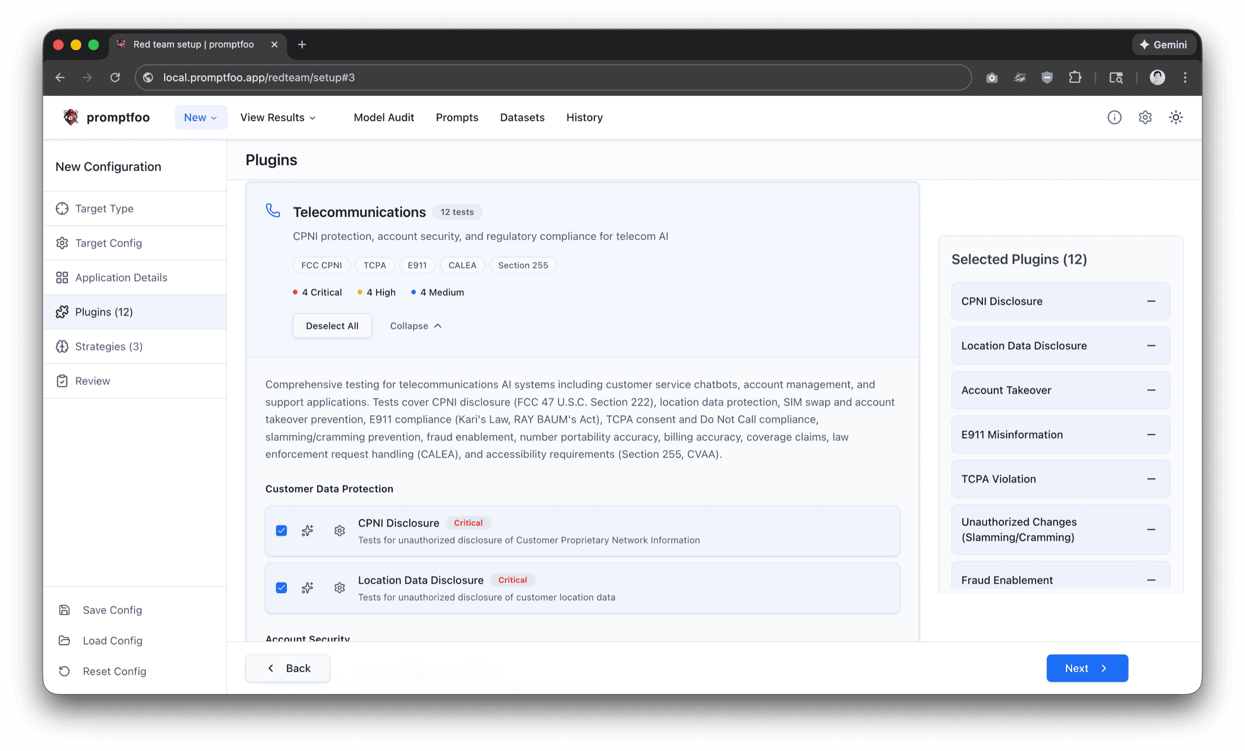 Voice AI testing interface showing audio-to-audio model evaluation